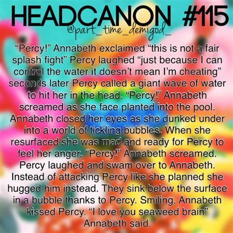 Mon, May 11, 2020. . Percabeth headcanons